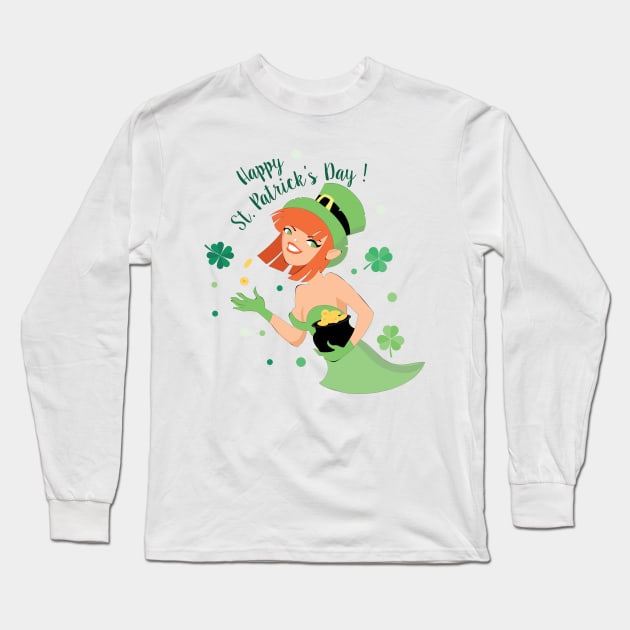 St Patrik's day Long Sleeve T-Shirt by snowshade